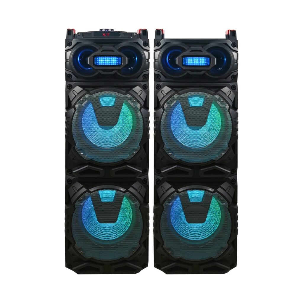 اسپیکر Dj دوقلو آر تی سی200 وات چهار ساب12 اینچ beat boxمدل BX4-1201
