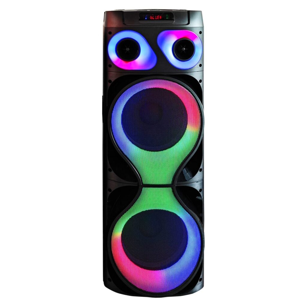 اسپیکر Dj آر تی سی پارتی باکس100 وات دو ساب 12 اینچ beat boxمدلBX2-1201